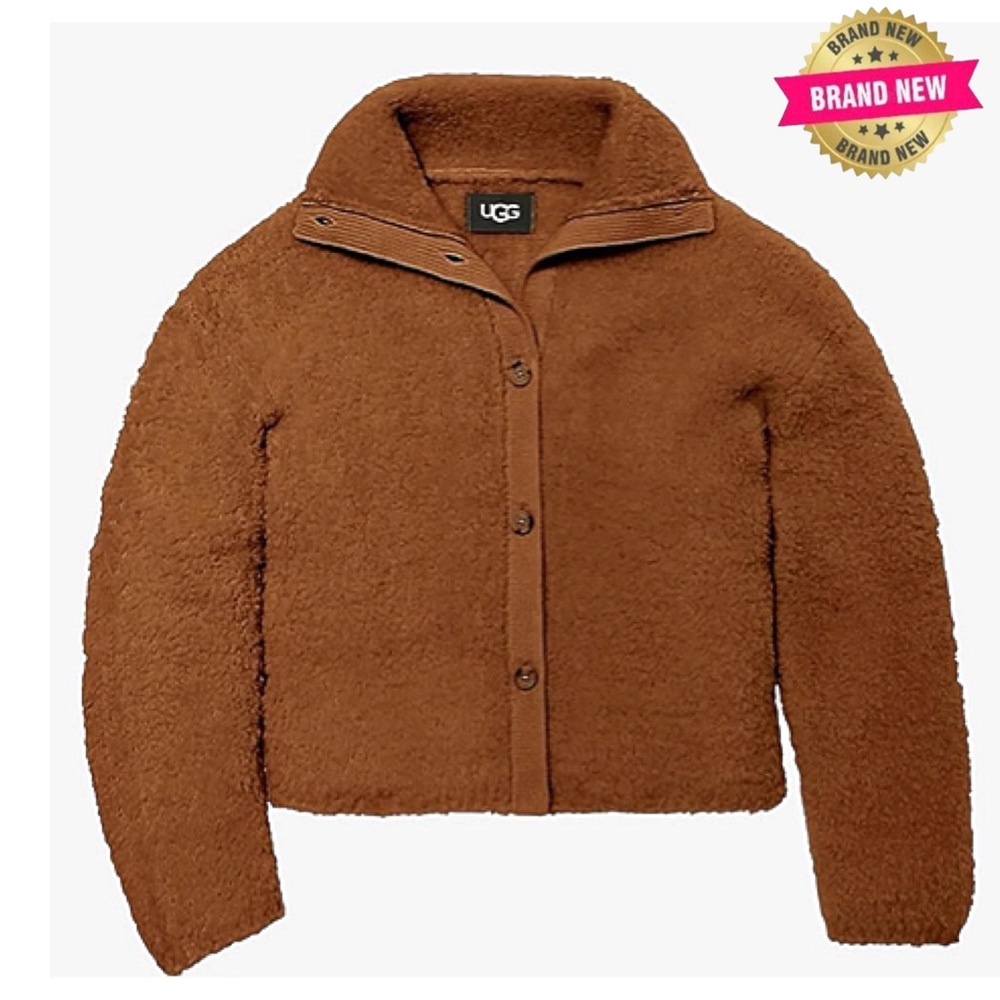 UGG FLUFFY SWEATER JACKET NWT SZ. L